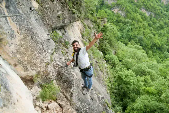 Via Ferrata at Yell Extreme Park