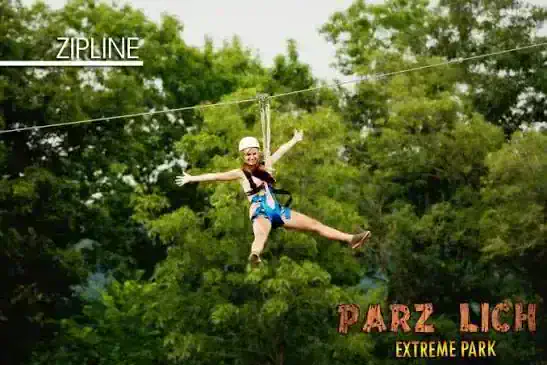 Zipline over Parz Lake